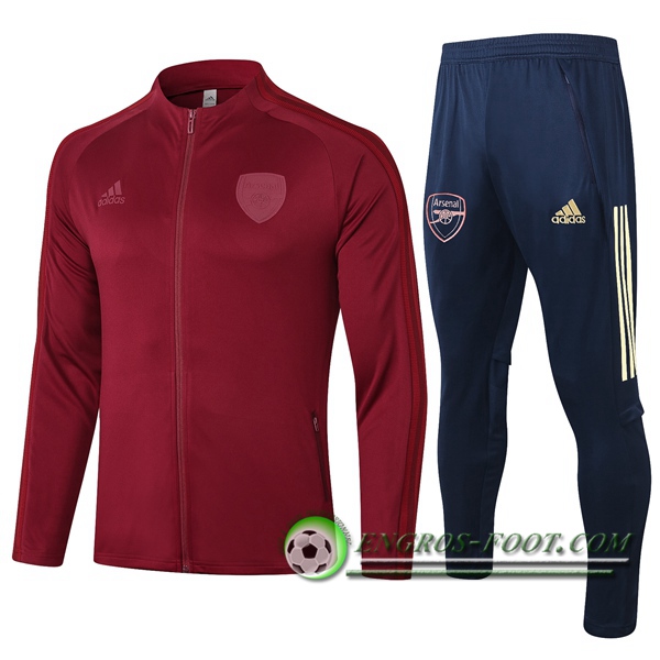 Ensemble Survetement de Foot - Veste Arsenal Rouge 2020/2021