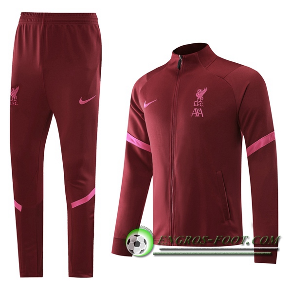 Ensemble Survetement de Foot - Veste FC Liverpool Rouge 2020/2021