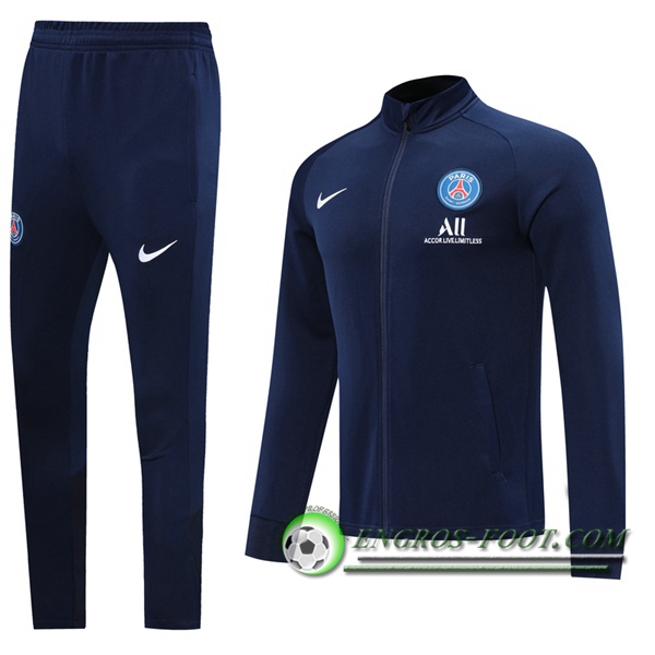 Ensemble Survetement de Foot - Veste Pairis PSG Bleu 2020/2021