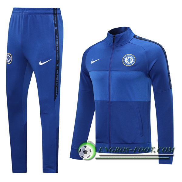 Ensemble Survetement de Foot - Veste FC Chelsea Bleu 2020/2021