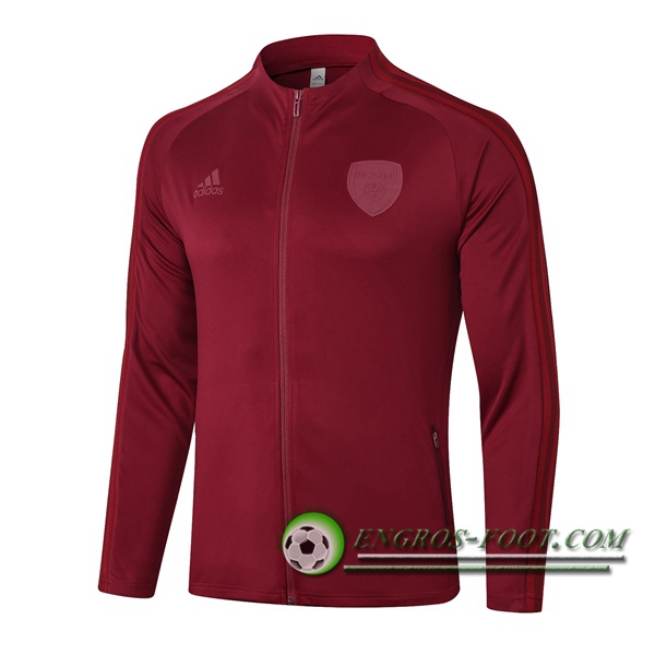 Nouveaux Veste Foot Arsenal Rouge 2020/2021