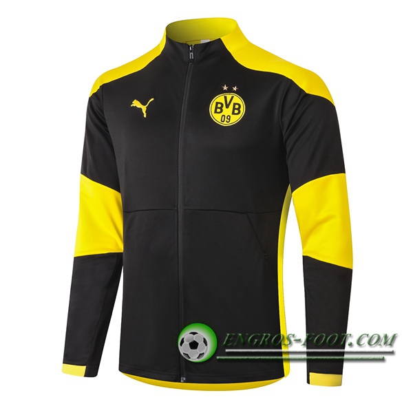 Nouveaux Veste Foot Dortmund BVB Noir 2020/2021