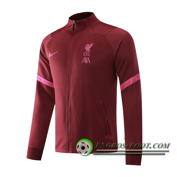 Nouveaux Veste Foot FC Liverpool Rouge 2020/2021