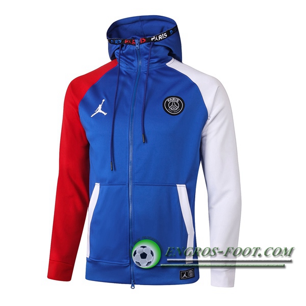 Veste A Capuche Pairis PSG Jordan Bleu 2020/2021