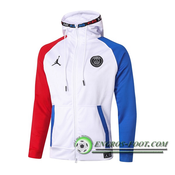 Veste A Capuche Pairis PSG Jordan Blanc 2020/2021