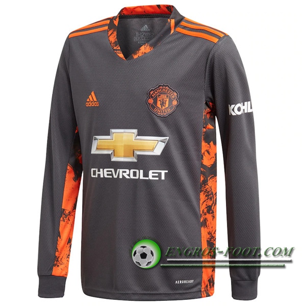 Engros-foot: Jeu Maillot de Foot Manchester United Gardien de But Manche longue 2020/2021 Thailande