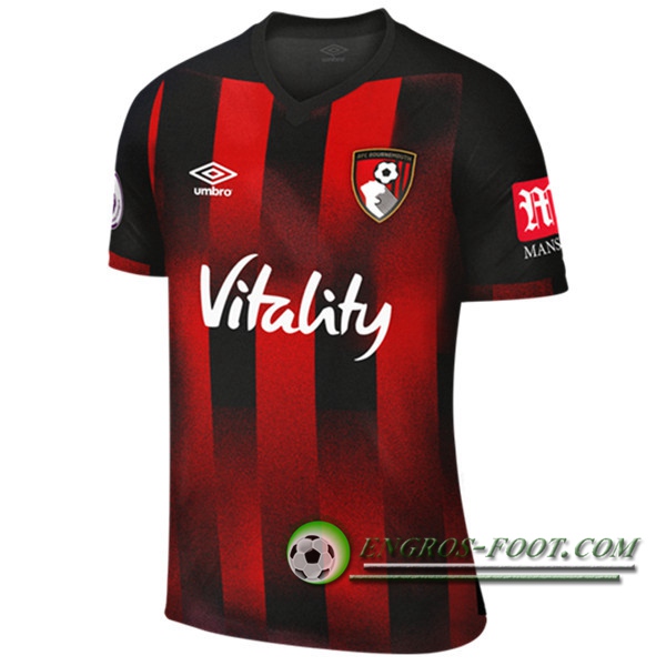 Engros-foot: Jeu Nouveaux Maillot de Foot AFC Bournemouth Domicile 2020/2021 Thailande