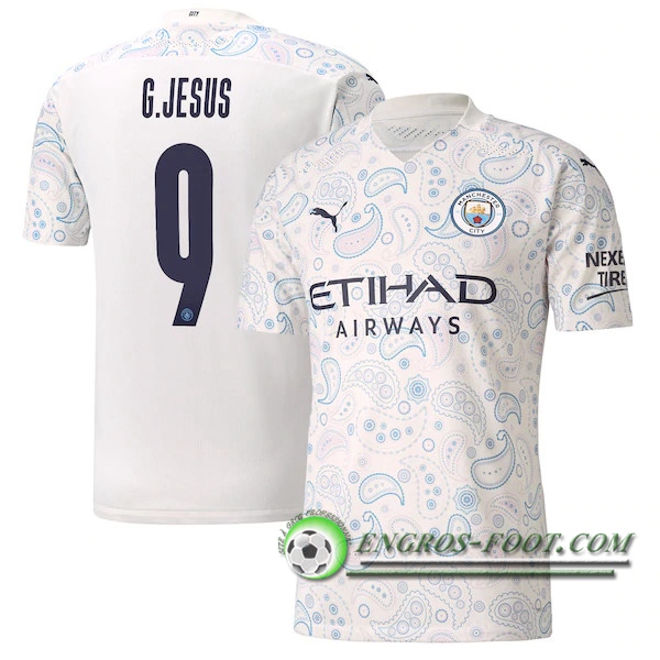 Engros-foot: Jeu Maillot de Foot Manchester City (G.Jesus 9) Third 2020/2021 Thailande