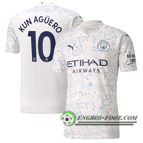 Engros-foot: Jeu Maillot de Foot Manchester City (Agüero 10) Third 2020/2021 Thailande