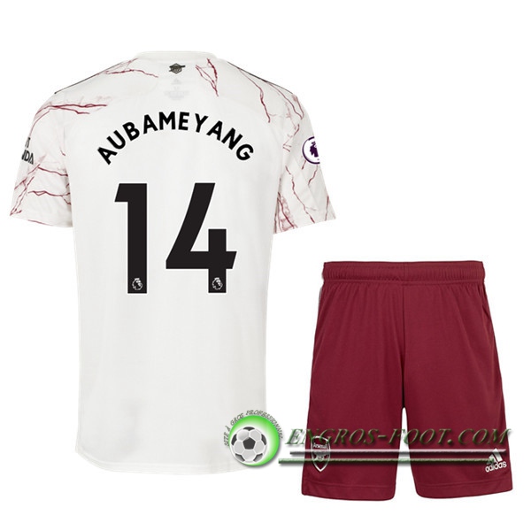 Engros-foot: Maillot Foot Arsenal (Aubameyang 14) Enfants Exterieur 2020/2021 Thailande