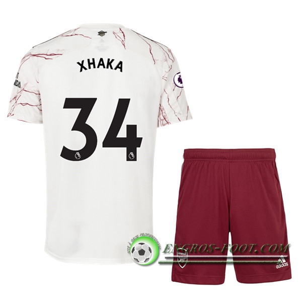 Engros-foot: Maillot Foot Arsenal (Granit Xhaka 34) Enfants Exterieur 2020/2021 Thailande