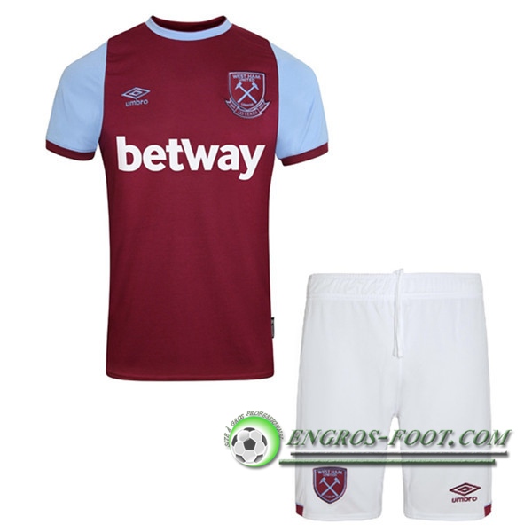 Engros-foot: Maillot de Foot West Ham Enfant Domicile 2020/2021 Thailande