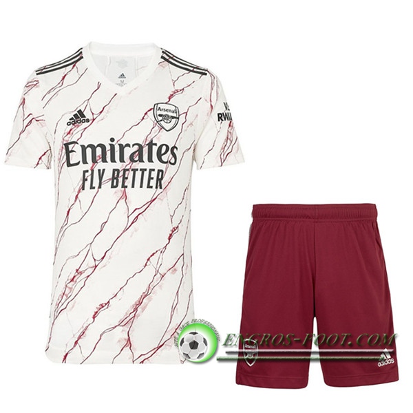 Engros-foot: Jeu Ensemble Maillot Foot Arsenal Exterieur + Short 2020/2021 Thailande