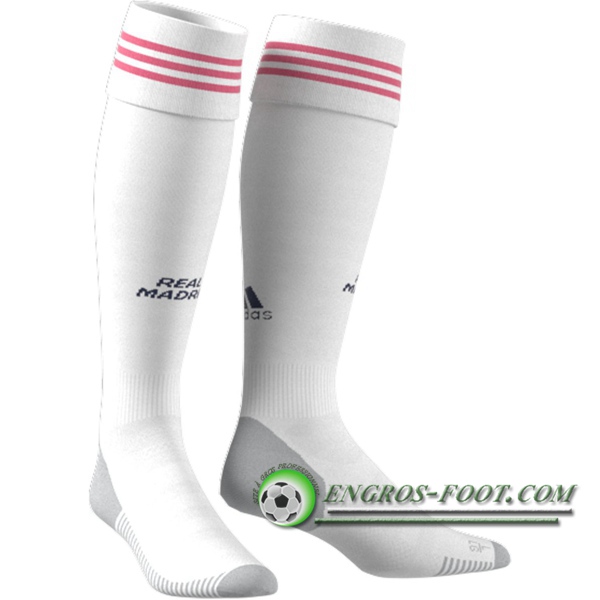 Engros-foot: Chaussettes Foot Real Madrid Domicile 2020/2021 Thailande