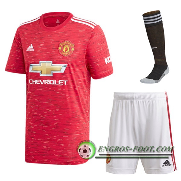 Engros-foot: Jeu Ensemble Maillot Manchester United Domicile (Short+Chaussettes) 2020/21 Thailande