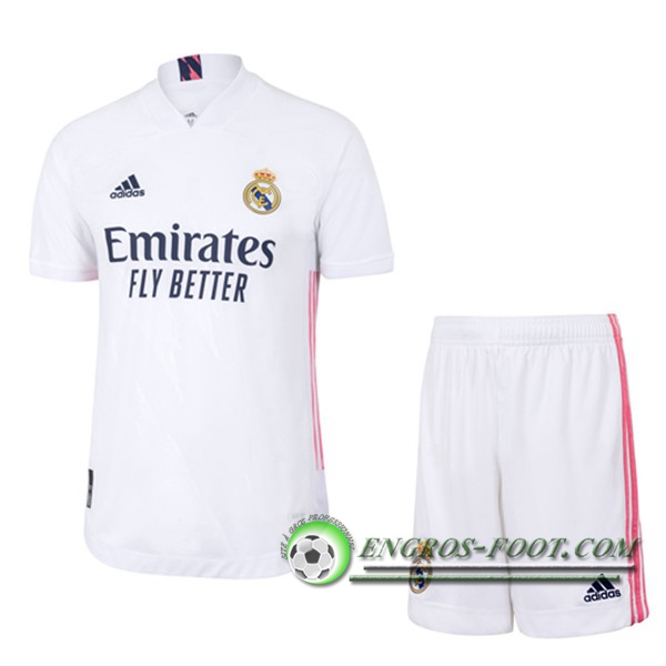 Engros-foot: Jeu Ensemble Maillot Foot Real Madrid Domicile + Short 2020/2021 Thailande