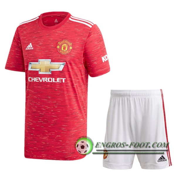 Engros-foot: Jeu Ensemble Maillot Foot Manchester United Domicile + Short 2020/2021 Thailande