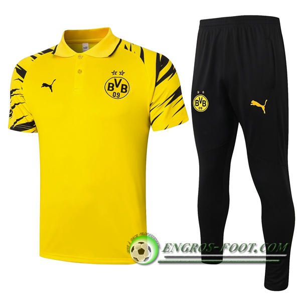 Ensemble Polo Dortmund BVB + Pantalon Jaune 2020/2021