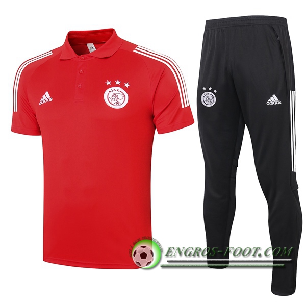 Ensemble Polo AFC Ajax + Pantalon Rouge 2020/2021