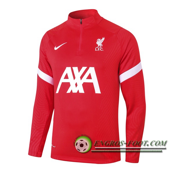 Engros-foot: Sweatshirt Training FC Liverpool Rouge 2020/2021 Thailande