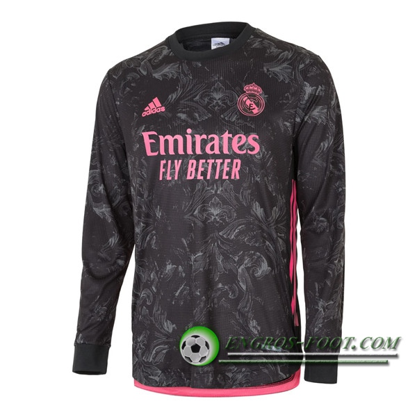 Engros-foot: Jeu Nouveaux Maillot de Foot Real Madrid Third Manche longue 2020/2021 Thailande