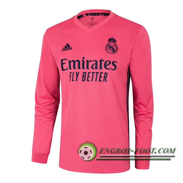 Engros-foot: Jeu Nouveaux Maillot de Foot Real Madrid Exterieur Manche longue 2020/2021 Thailande