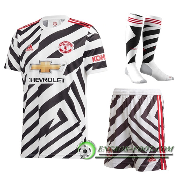 Engros-foot: Jeu Nouveaux Ensemble Maillot de Foot Manchester United Third (Short+Chaussettes) 2020/2021 Thailande