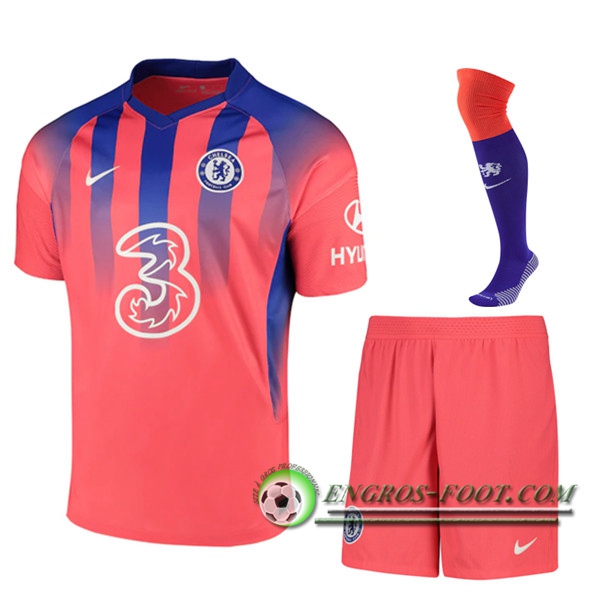 Engros-foot: Jeu Nouveaux Ensemble Maillot de Foot FC Chelsea Third (Short+Chaussettes) 2020/2021 Thailande