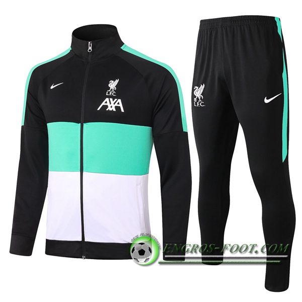 Ensemble Survetement de Foot - Veste FC Liverpool Noir 2020/2021