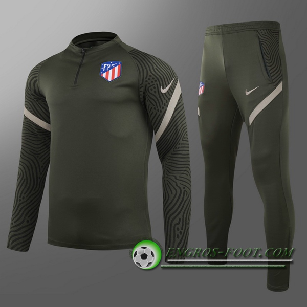 Engros-foot: Nouveau Survetement de Foot Atletico Madrid Enfant Vert 2020/2021 Thailande