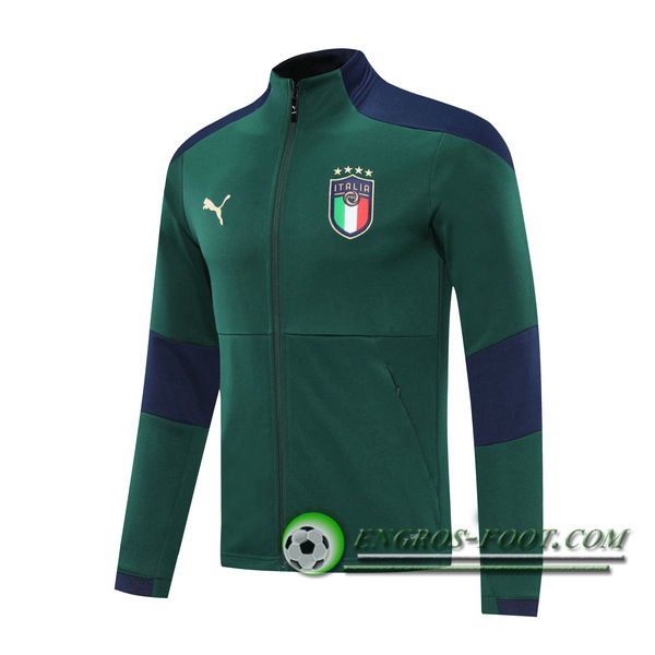 Nouveaux Veste Foot Italie Vert 2020/2021