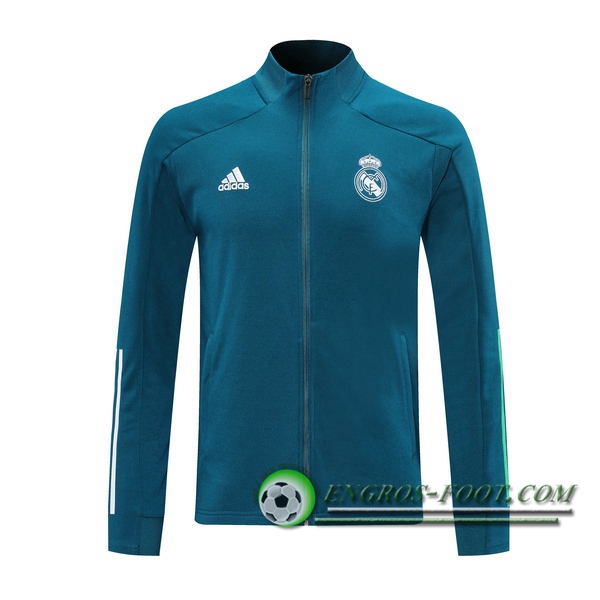 Nouveaux Veste Foot Real Madrid Bleu 2020/2021