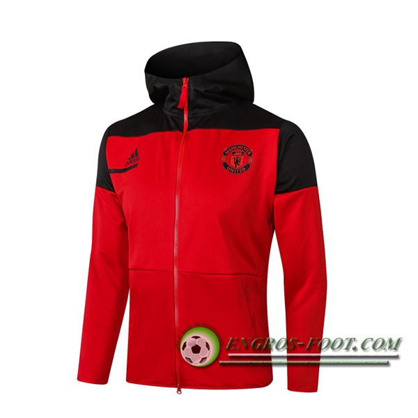 Nouveaux Veste A Capuche Manchester United Rouge 2020/2021