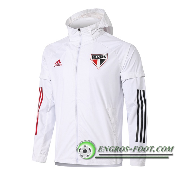 Nouveaux Coupe-Vent Sao Paulo FC Blanc 2020/2021