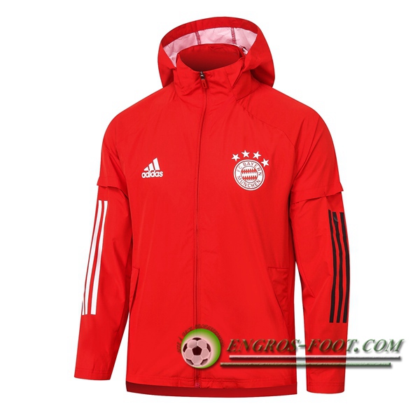 Nouveaux Coupe-Vent Bayern Munich Rouge 2020/2021