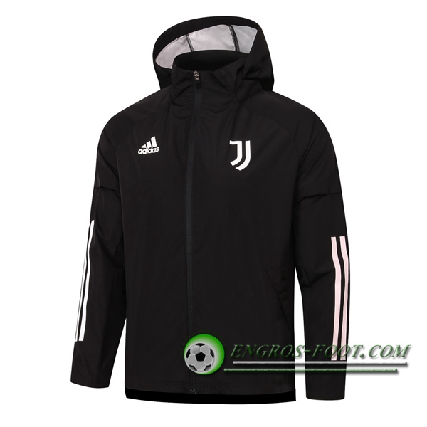 Nouveaux Coupe-Vent Juventus Noir 2020/2021