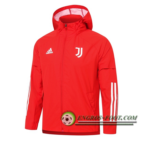 Nouveaux Coupe-Vent Juventus Rouge 2020/2021