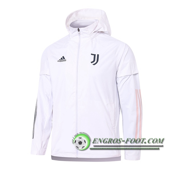 Nouveaux Coupe-Vent Juventus Blanc 2020/2021