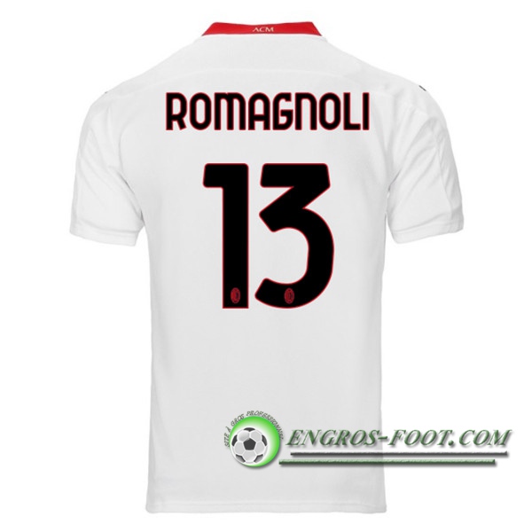 Engros-foot: Jeu Nouveaux Maillot de Foot Milan AC (ROMAGNOLI 13) Exterieur 2020/2021 Thailande