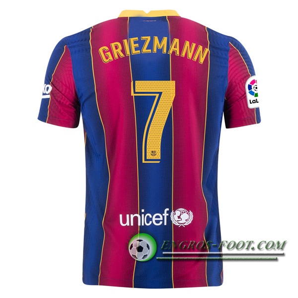 Engros-foot: Jeu Nouveaux Maillot de Foot FC Barcelone (GRIEZMANN 7) Domicile 2020/2021 Thailande