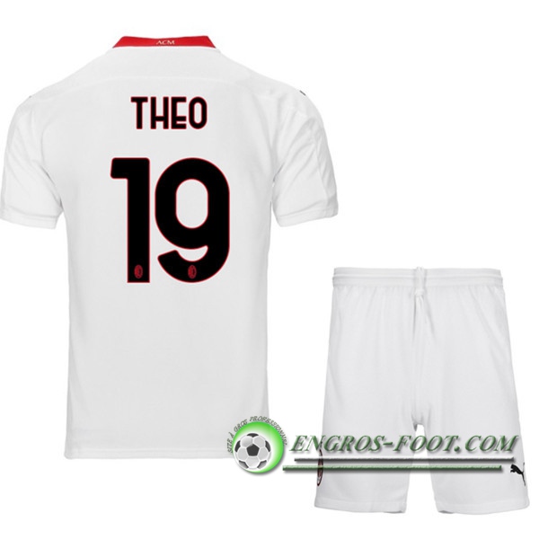 Engros-foot: Nouveau Maillot de Foot Milan AC (THEO 19) Enfants Exterieur 2020/2021 Thailande