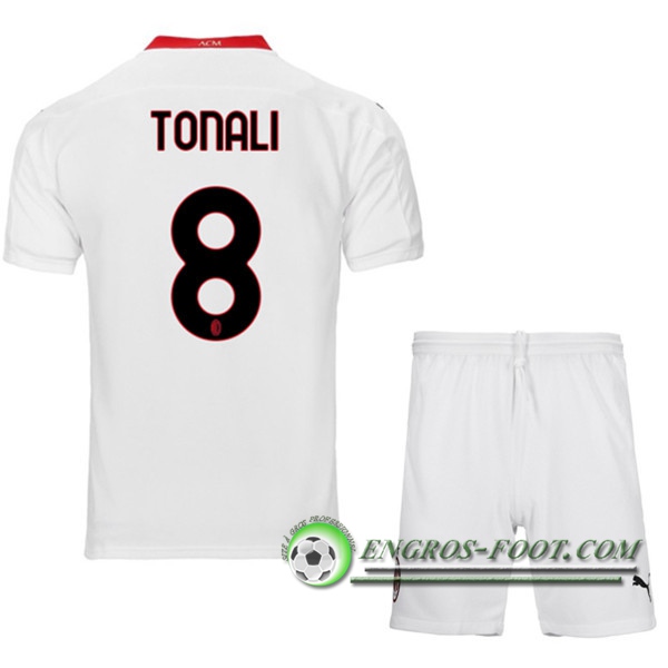 Engros-foot: Nouveau Maillot de Foot Milan AC (TONALI 8) Enfants Exterieur 2020/2021 Thailande