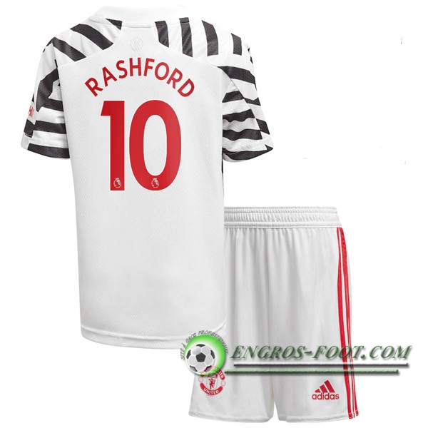 Engros-foot: Nouveau Maillot de Foot Manchester United (Rashford 10) Enfants Third 2020/2021 Thailande