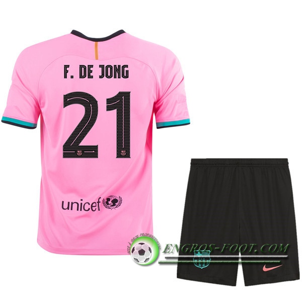 Engros-foot: Nouveau Maillot de Foot FC Barcelone (F.DE JONG 21) Enfants Third 2020/2021 Thailande