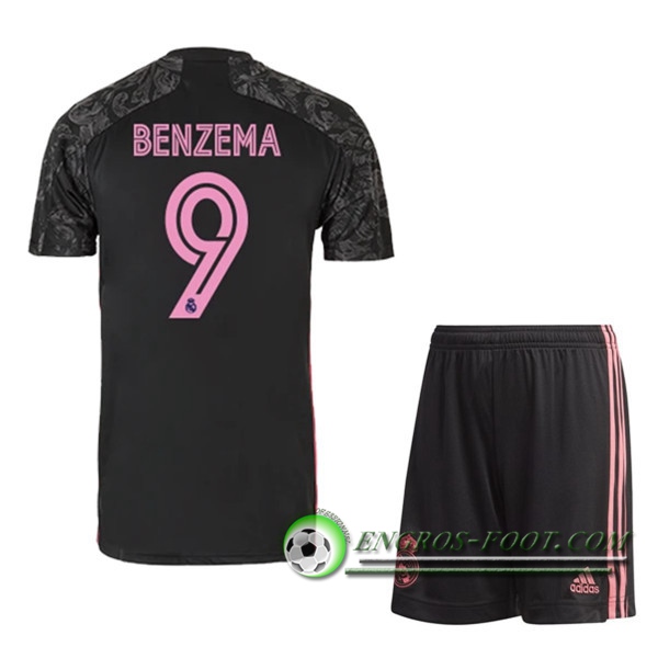 Engros-foot: Nouveau Maillot de Foot Real Madrid (BENZEMA 9) Enfants Third 2020/2021 Thailande