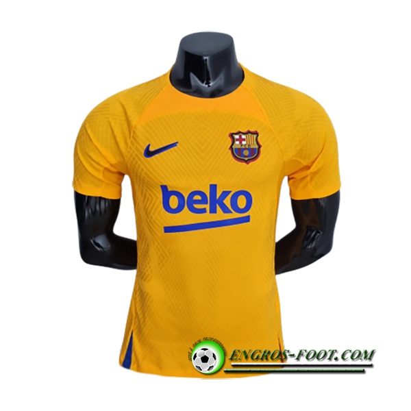 Training T-Shirts FC Barcelona Jaune 2022/2023