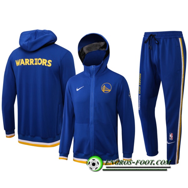 Ensemble Survetement de Foot Golden State Warriors Bleu 2022