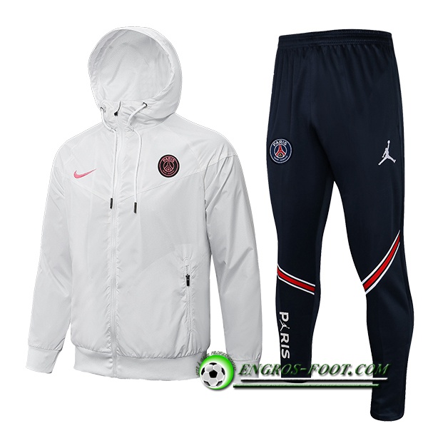 Ensemble Survetement Coupe-Vent PSG Blanc 2022/2023