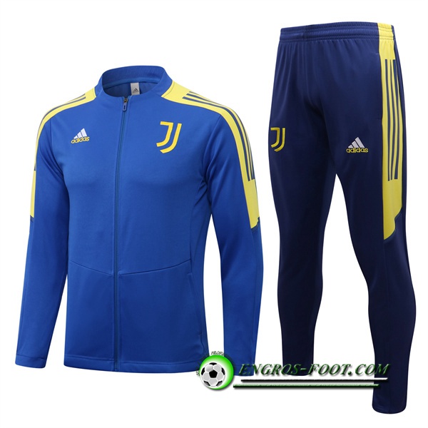 Ensemble Veste Survetement de Foot Juventus Bleu 2022/2023