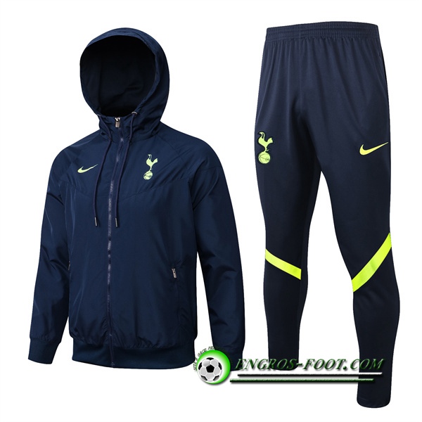 Ensemble Survetement Coupe-Vent Tottenham Hotspur Bleu Marin 2022/2023